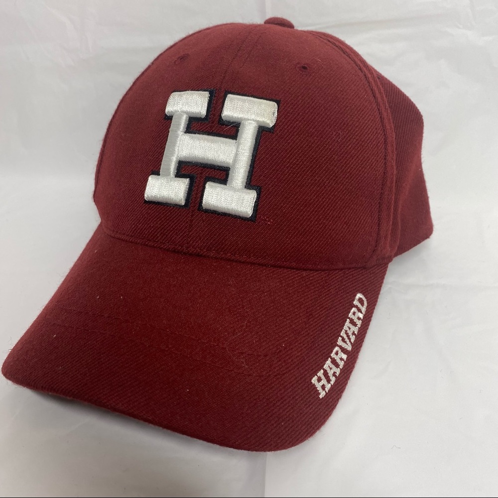 Harvard University Hat Cap Velcro Back Hat